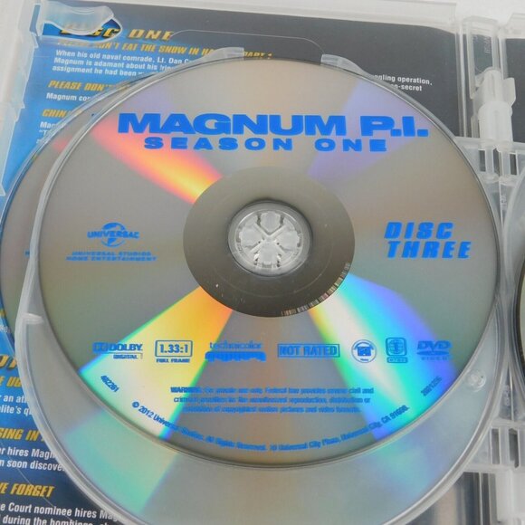 Magnum P.I. Season One 6 DVD Set 2012 Tom Selleck 18 Episodes Action VG+ - Picture 5 of 10